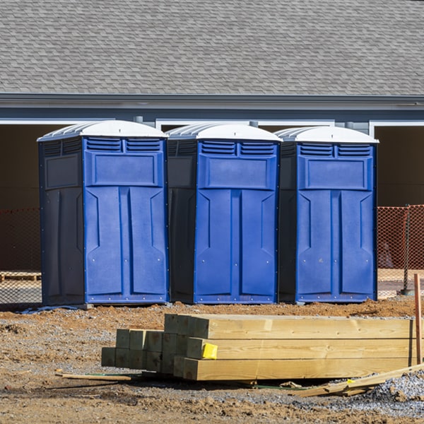 how often are the porta potties cleaned and serviced during a rental period in Coalmont